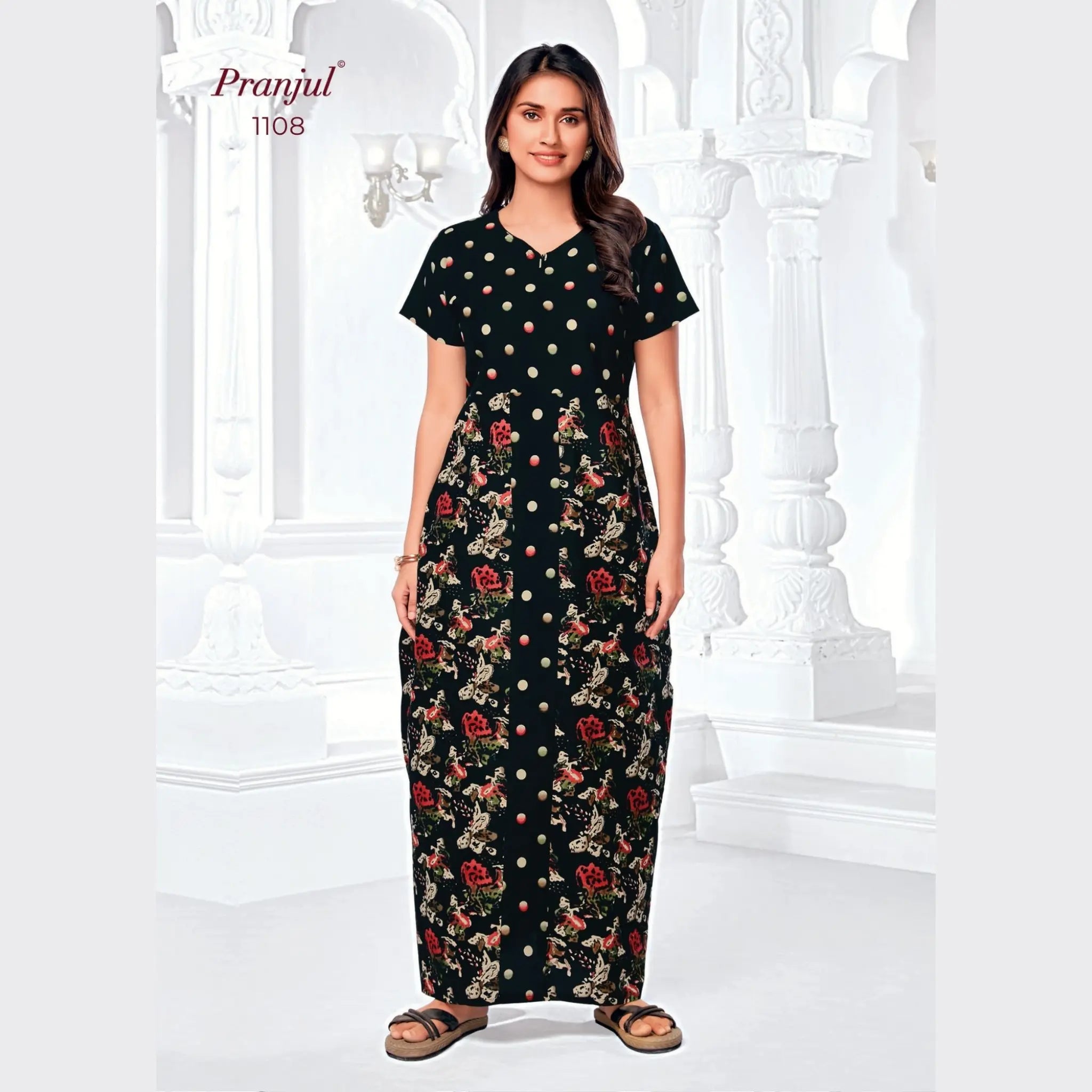 Pranjul Cotton Nighty 1108